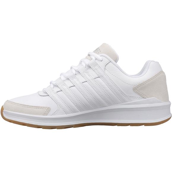 K-Swiss Mens Vista T White Faux Leather Lifestyle Trainers Sneakers Shoes NWT - Picture 5 of 5